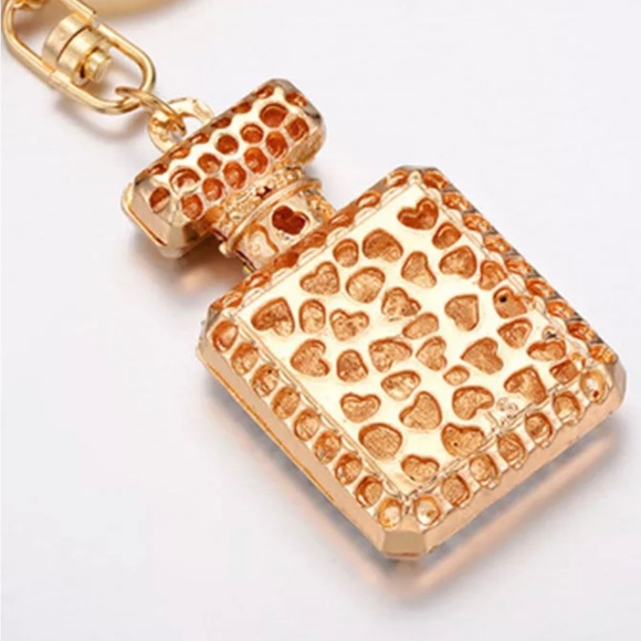 NEW gold with rose gold perfume keychain - Picture 3 of 9
